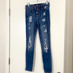 Hollister high rise super skinny fit jeans, size 5R